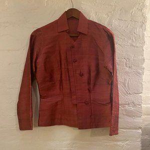 silk shantung shirt